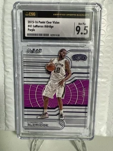 LaMarcus Aldridge 2015 Panini Clear Vision #41 Purple /25 CSG 9.5 - Bild 1 von 3