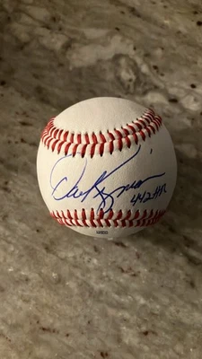 NY METS Dave Kingman autographed baseball “442 HRs” - Image 1 of 2