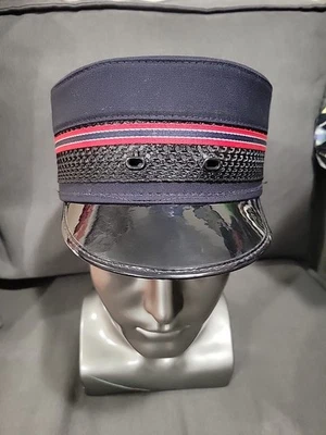 De colección NUEVO Long Island Railroad Conductor Uniforme Gorra Sombrero Nueva York LIRR Marina 7 3/4 Foto 1 de 4