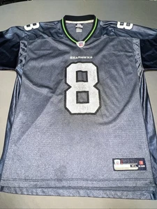 Reebok NFL Seattle Seahawks Football Jersey Men’s XL Blue 8Matt Hasselback -4752 - Picture 1 of 16
