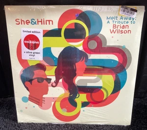 • She & Him - Melt Away: A Tribute to Brian Wilson Olive Vinyl LP - BRAND NEW! - Picture 1 of 7