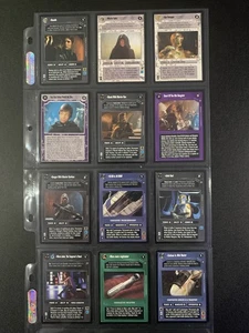 Juego de 12 cartas descifrador Star Wars CCG SWCCG mejorado Jabba's Palace Premium - Imagen 1 de 5