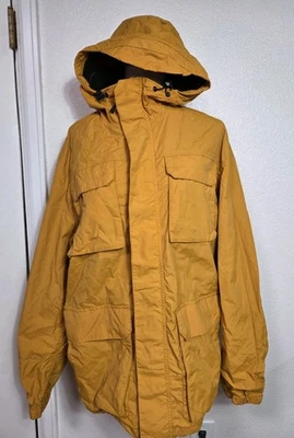 Abrigo Chaqueta H&M Hombre Amarillo Quemado/Naranja Repelente al Agua Talla Grande Nuevo Foto 1 de 4