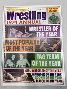 1974 WRESTLING ANNUAL #7 MAGAZINE JACK BRISCO NICK BOCKWINKEL STRONGBOW WOMEN - Picture 1 of 2