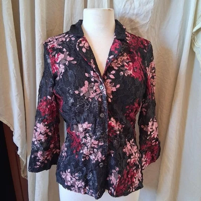 inc international concepts Mujer Blazer Encaje Floral XL Nylon Foto 1 de 4