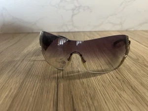 Bvlgari Women Sunglasses Purple Shield Black Silver Swarovski 651-B 939/8G Case - Picture 1 of 19