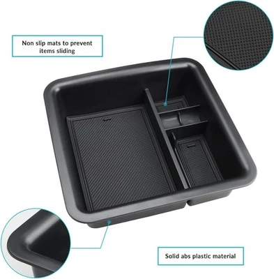 Черный лоток-органайзер для центральной консоли для Toyota FJ Cruiser 2007-2020 2021 годов выпуска - Изображение 1 из 4