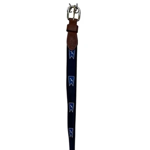 Zep Pro Camp Seagull Belt Size 32 Leather Details Gold Color Hardware - Picture 1 of 5