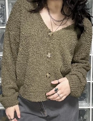 Knit Popcorn Cardigan Women’s Size M Brand Social Standard By Sanctuary - Image 1 of 4