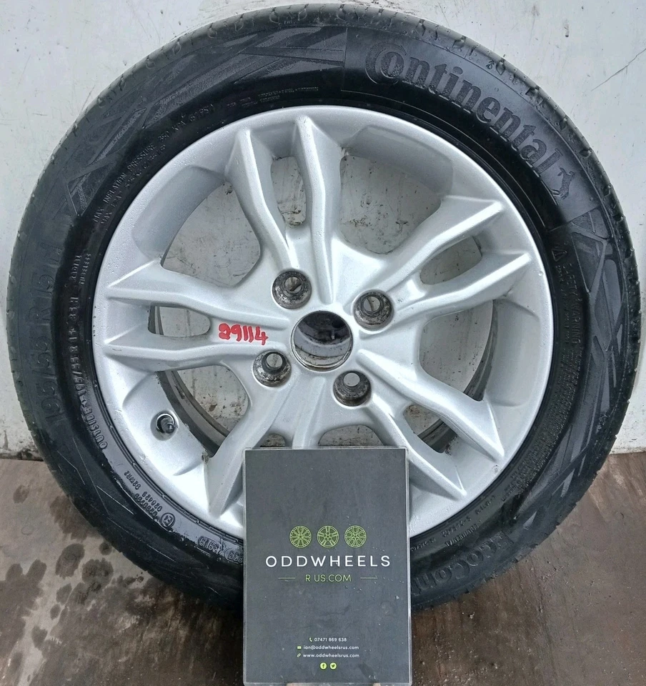 FORD FIESTA ALLOY WHEEL 15" COMPLETE WITH CONTINENTAL TYRE X1 SINGLE SPARE - Image 1 of 4