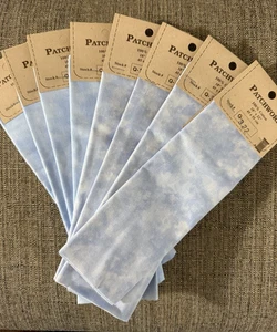 Moda Cotton Fabric Fat Quarters Patrick Lose, Marbles, Light Blue 8 Pieces - Picture 1 of 8