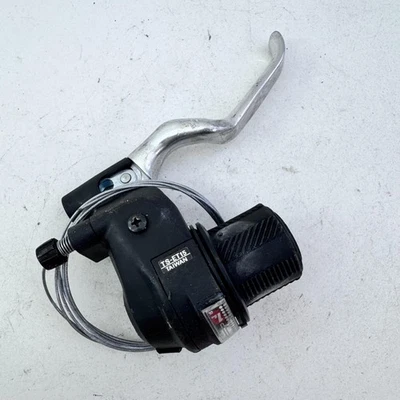 ErgoTwist TS-ET15 Bike Twist Shifter Brake Lever Combo Flat Bar Black A30 - Image 1 of 4