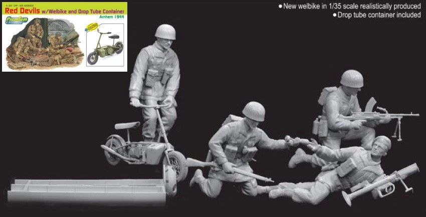 Dragon D6585 RED DEVILS W/WELBIKE KIT 1:35 Modellino - Immagine 1 di 1