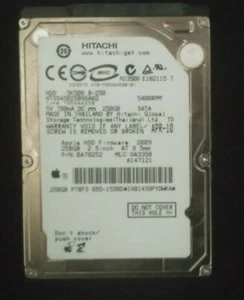 Hitachi 250 GB HTS545025B9SA02 HDD portátil Mac - Imagen 1 de 2