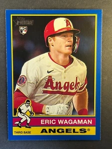 2025 Topps Heritage - Eric Wagaman (RC) #260 - Blue Border - Angels - Picture 1 of 2