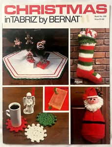 Christmas in Tabriz Bernat Knitting Crochet Patterns Book Coasters Dog Sweater + - Picture 1 of 5