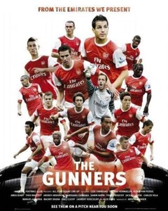 Arsenal FC : The Gunners 2010-11 - Mini Poster 40cm x 50cm new and sealed - Picture 1 of 1