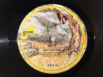 Rare Ray Stevens 7" vinyl Misty Australian B-614 BARNABY 1975 EX Free UK Post - Image 1 of 4