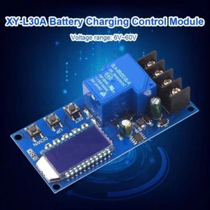 30A 6-60V Battery Charger Control Module Overcharge Protection Board with LCD - Afbeelding 1 van 6