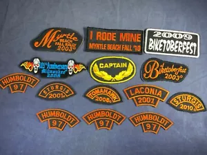 V7-93 MOTORCYCLE PATCH - LOT OF 14 - MIXED BIKE WEEKS - Picture 1 of 1
