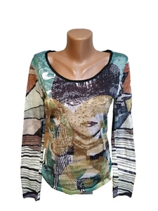 Bisi London women's t-shirt size M multicolor lady - Picture 1 of 12