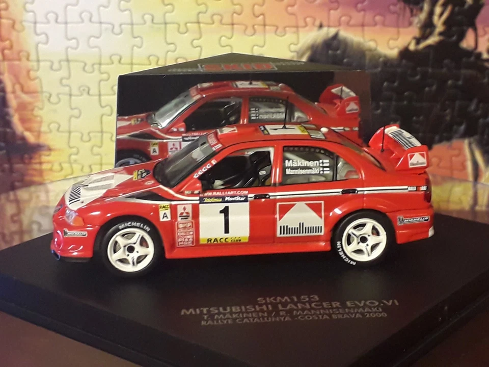 skid skm153 mitsubishi lancer evo VI rally catalunya-costa brava 2000 T.MAKINEN - Immagine 1 di 4