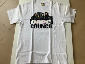T-shirt maglietta autentica a bathing ape bape council bianca M nuova - Foto 1 di 7