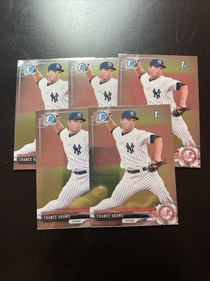 2017 Bowman Chrome MINI #BCP31 Chance Adams (5) CARD LOT - $1 SHIPPING - Image 1 of 1