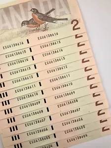 Un billete de 2 dólares canadienses sin circular 1986 EGU Bonin Thiessen Z631 - Imagen 1 de 10