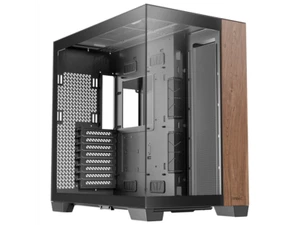 Antec C8 Wood Black Steel + Plastic + Glass E-ATX Full Tower Case Computer CaseA - Picture 1 of 12