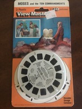 View-Master 3D - Moses and The Ten Commandments - 3 Reels on Card - 1972