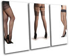 Erotic Sexy Legs Stockings Erotic TREBLE Leinwand Kunst Bild drucken