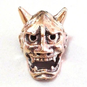 Máscara de cobre con cuentas Hannya taller de joyería cuchillo espartano cordón accesorios paracord - Imagen 1 de 6