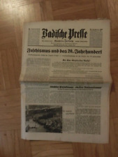 Badische Presse Karlsruhe - Zeitung vom 7. Oktober 1937