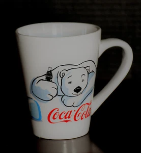 2001 Vintage Coca-Cola Coke Polar Bear White Christmas Coffee / Tea Cup Mug - Picture 1 of 5