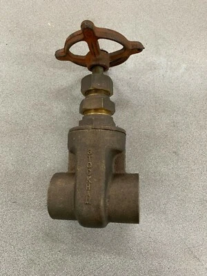 NEW STOCKHAM B-104 BRONZE GATE VALVE 1-1/2" 125S 200 0WP - Image 1 of 4