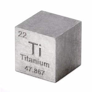 10mm Titanwürfel Titanbarren Titanium metall element cube 99.5% pure - Bild 1 von 4