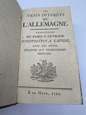 Chemnitz, (B. Ph. Von) Les vrais intérêts de l'Allemagne, 1762 - Photo 1/4