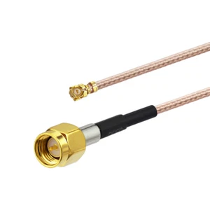 U.FL to SMA male Pigtail RG178 WLAN Antenna Adapter Coaxial cable 20cm UFL WIFI - Picture 1 of 4