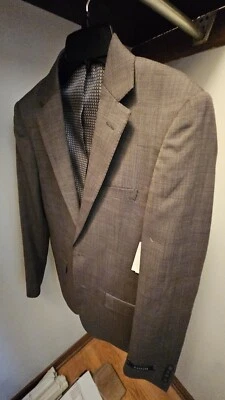  Mens Zanetti Charcoal Suit Jacket Blazer (36R) - Image 1 of 4