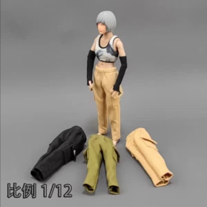 1/12 Scale Female Sodier Sports Tank Pants Oversleeve Model for 6'' Figure - Picture 1 of 12