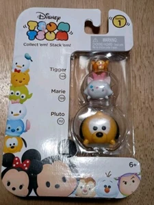 NEW DISNEY TSUM TSUM SERIES 1 3-PACK w/ 149 TIGGER 159 MARIE & 112 PLUTO - Picture 1 of 5