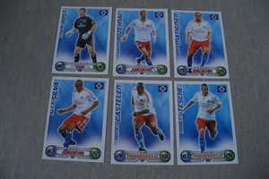 Topps Match Attax Saison 2009/2010 Hamburger SV HSV 6 verschiedene Karten Top