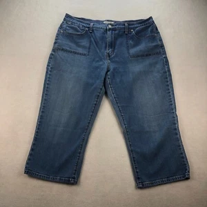 Levi 515 Capri Jeans Damen Größe 16 Blau Denim Baumwollmischung - Bild 1 von 8