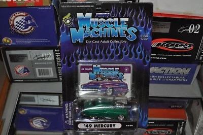 * New Muscle Machines DieCast 1:64 Green Coupe ‘49 Mercury #02-30 Rare*** - Image 1 of 2