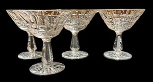 4 Waterford Crystal Kylemore 4 3/4" Tall Sherbet Champagne Glasses Stems PERFECT - Picture 1 of 7