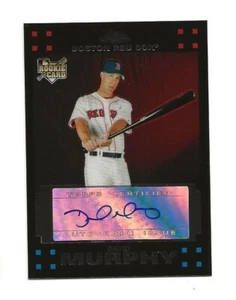 Tarjeta de novato autografiada Topps David Murphy 2007 - Texas Rangers - Imagen 1 de 1