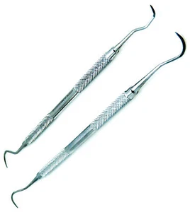 2 pezzi Sickle H6/H7 & Jaquette Scaler U15/30 strumento esploratore scaler dentale - Foto 1 di 3
