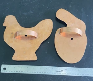 Martha Stewart große Kupfer Ausstechformen - Barnyard Henne und schlüpfender Hase - Bild 1 von 9
