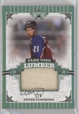 2021-22 Leaf Lumber Game Used Lumber Emerald /4 Peter Forsberg #GUL-PF1 HOF